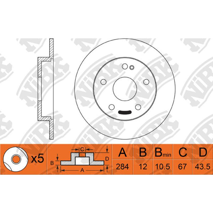 NIBK-RN1289 284mm x 12min