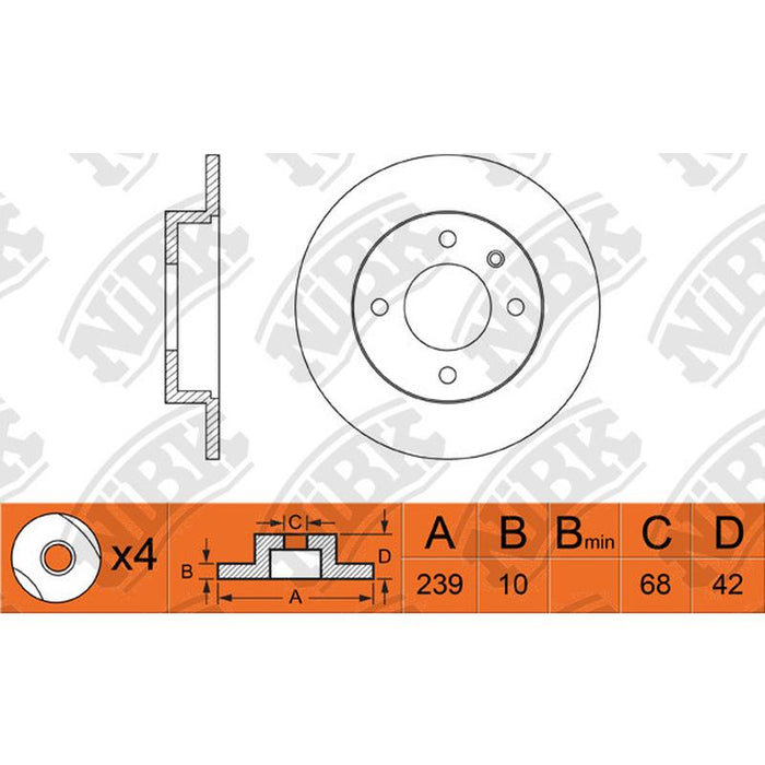 NIBK-RN1299 239mm x 10min