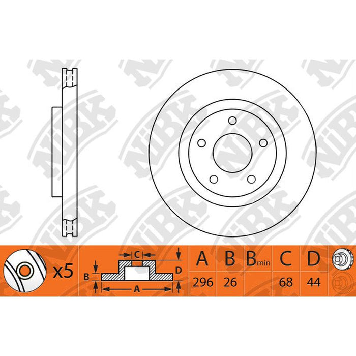 NIBK-RN1303DSET 295.5mm x 26min