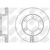 NIBK RN1319V Front Rotors For Toyota