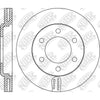 NIBK RN1327V Front Rotors For Chevrolet Isuzu Mazda