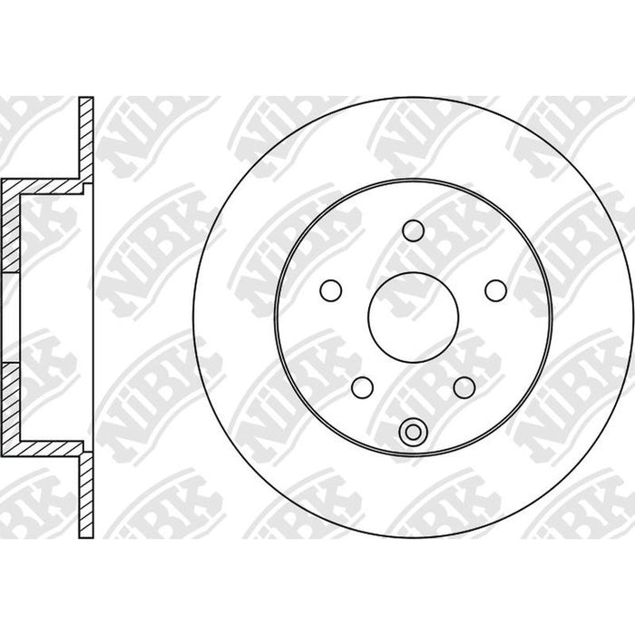 NIBK RN1440 Rear Rotors For Pontiac Toyota