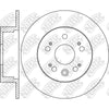 NIBK RN1460 Rear Rotors For Honda