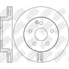 NIBK RN1463V Front Rotors For Mercedes-Benz