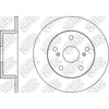 NIBK RN1487 Rear Rotors For Toyota