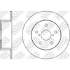 NIBK RN1509 Rear Rotors For Subaru