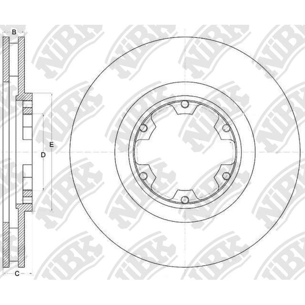 NIBK-RN1544V 283mm x 28min