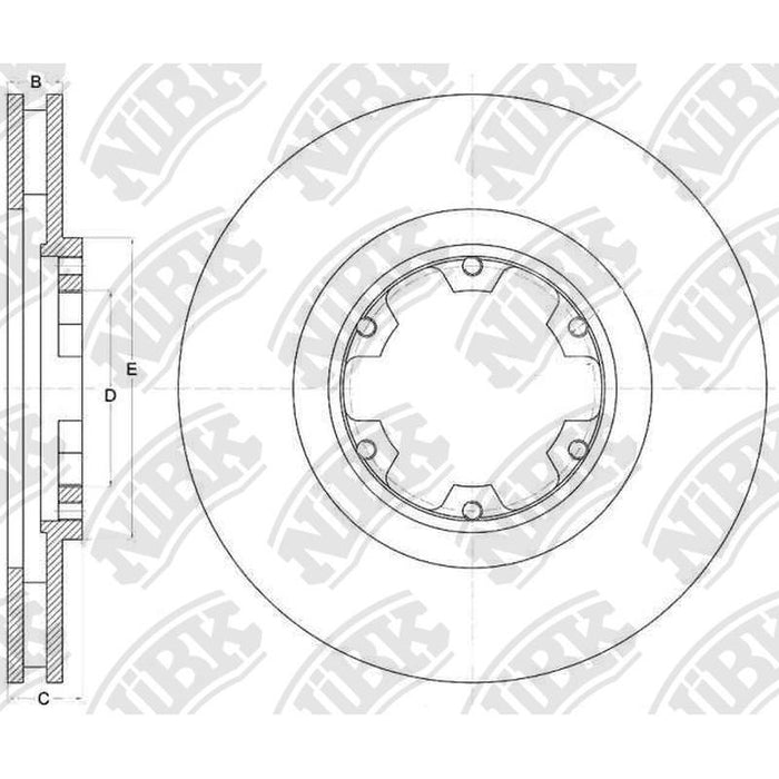 NIBK-RN1544V 283mm x 28min