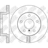 NIBK RN1645V Front Rotors For BMW