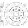 NIBK RN1735 Rear Rotors For Audi Ford Skoda Volkswagen