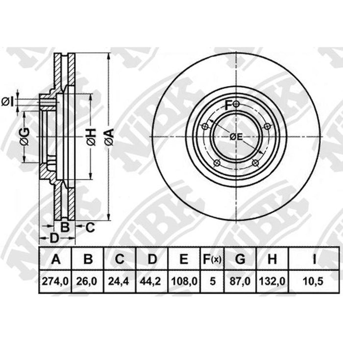 NIBK-RN1951V 274mm x 26min