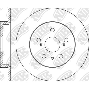 NIBK RN2140 Rear Rotors For Auris Corolla