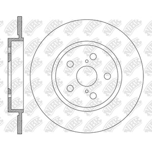 NIBK RN2247 Front Rotors For Toyota Corolla
