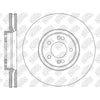NIBK RN2287V Front Rotors For Hyundai