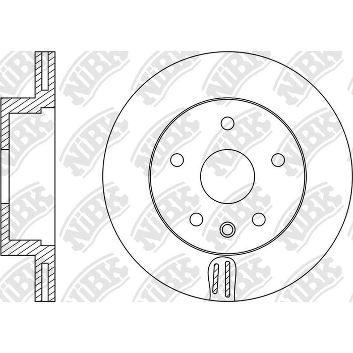 NIBK RN33003V Front Rotors For Audi A4 A5