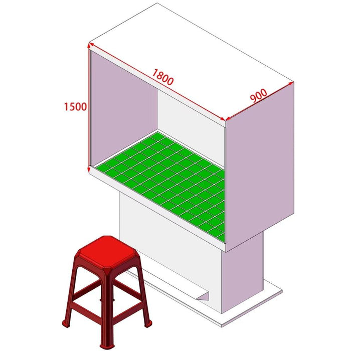 STEL PQA200 PAINT SPRAY BOOTH