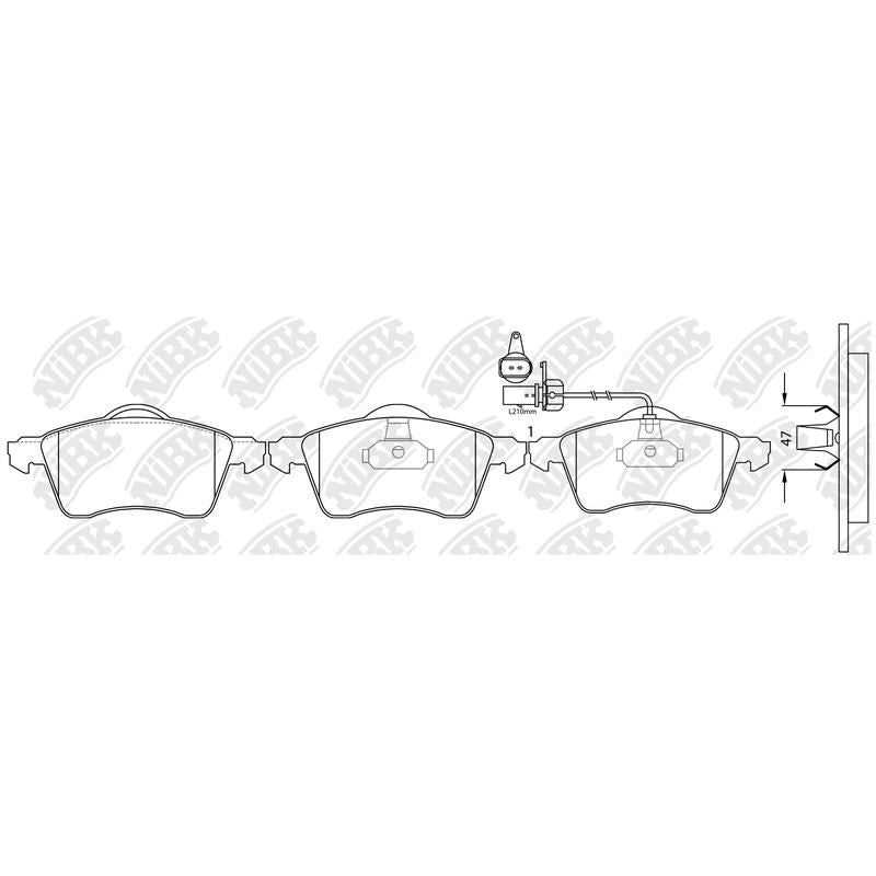 NIBK Pads PN0108W