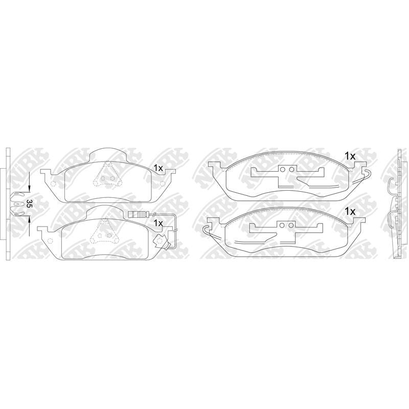 NIBK Pads PN0116W