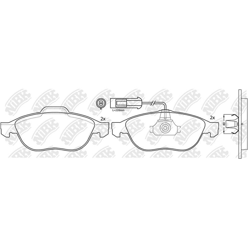 NIBK Pads PN0127W