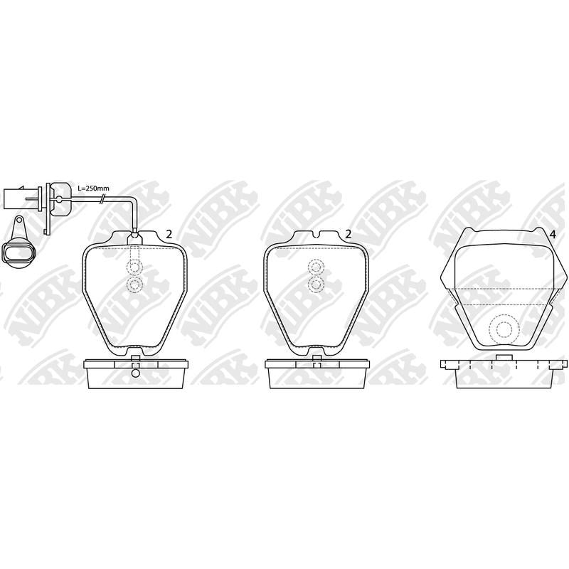 NIBK Pads PN0138W