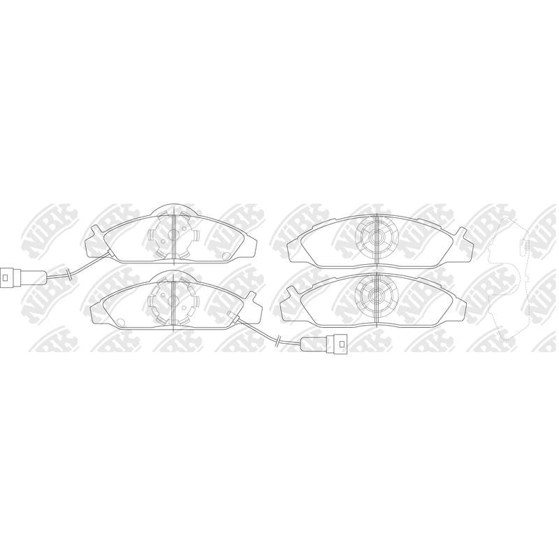 NIBK Pads PN0145W