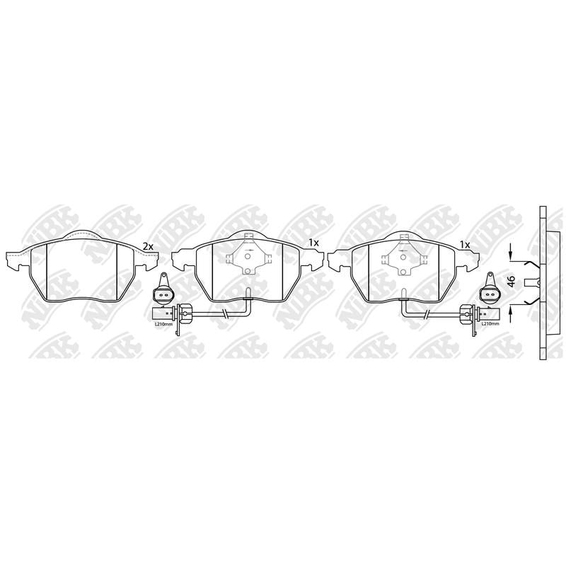 NIBK Pads PN0188W