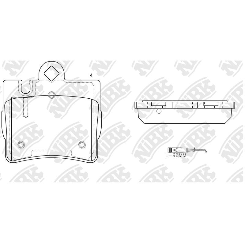 NIBK Pads PN0200W