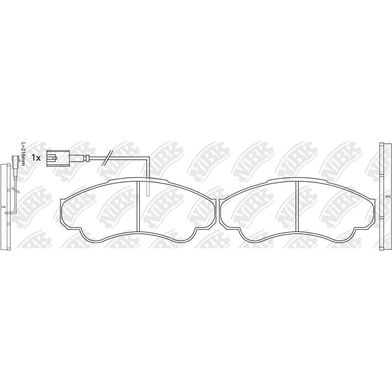 NIBK Pads PN0220W