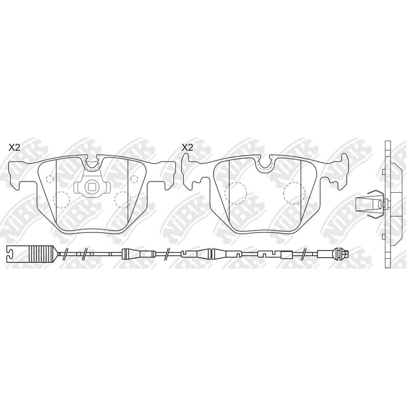 NIBK Pads PN0228W