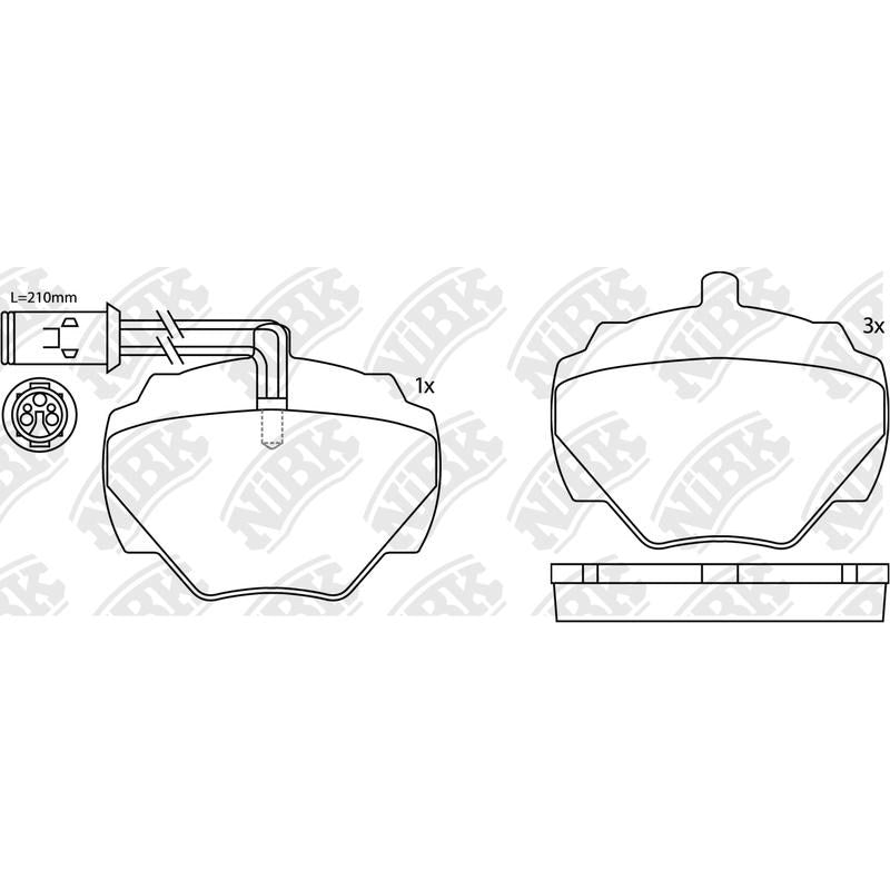 NIBK Pads PN0237W