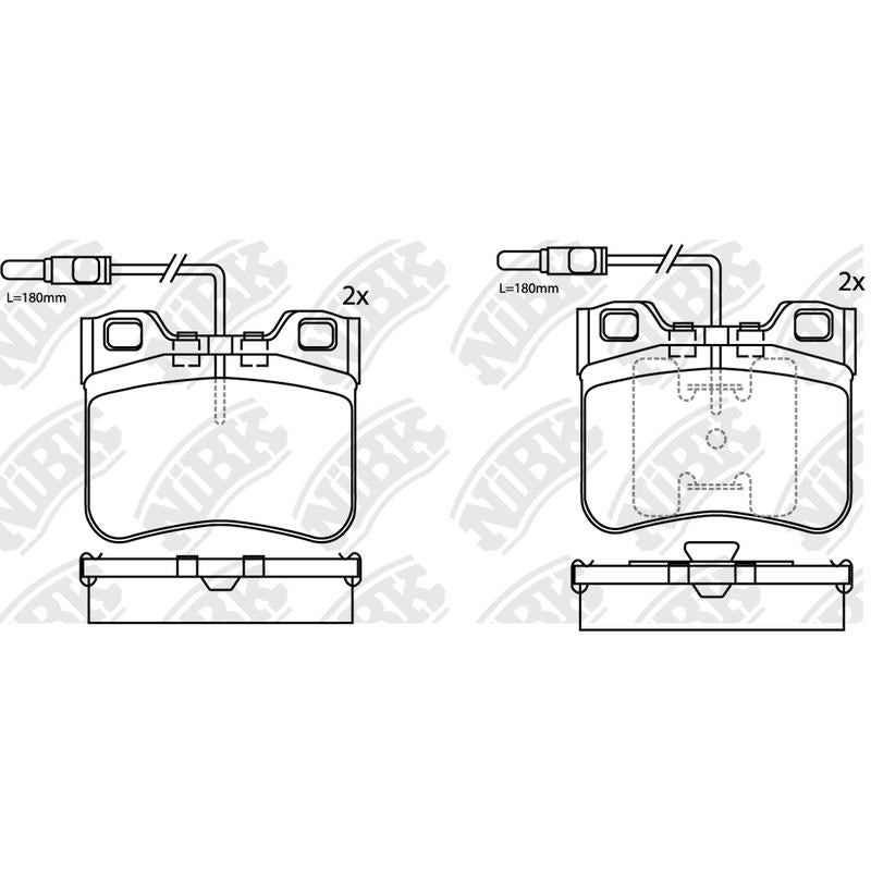 NIBK Pads PN0250W