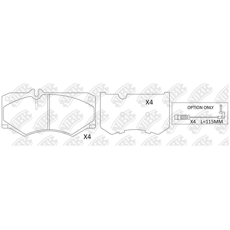 NIBK Pads PN0254W