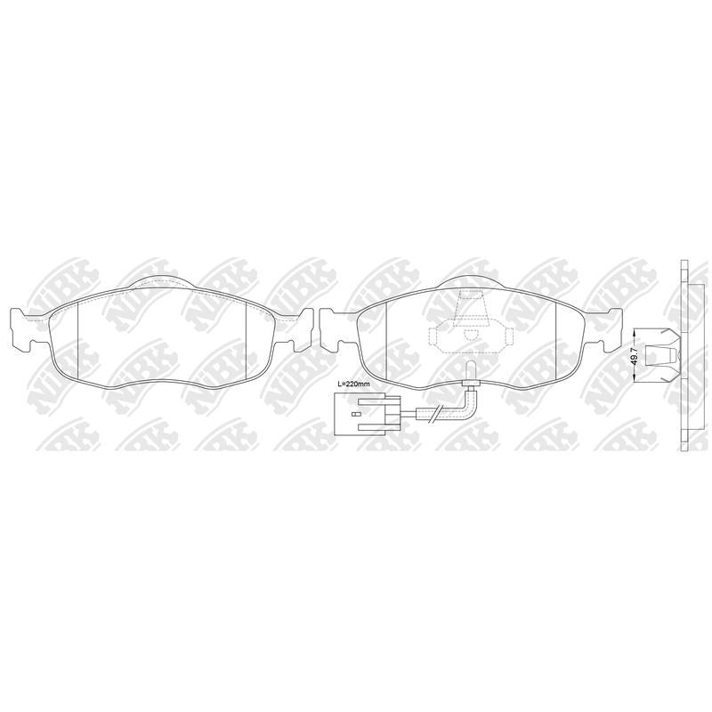 NIBK Pads PN0277W