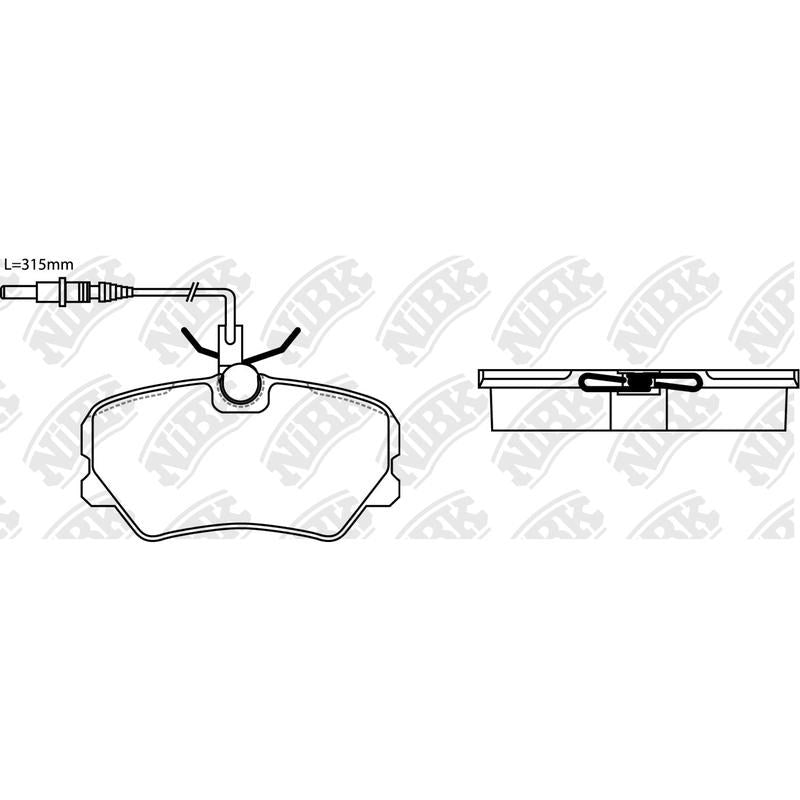 NIBK Pads PN0297W