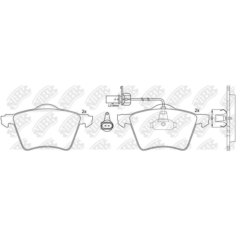 NIBK Pads PN0340W