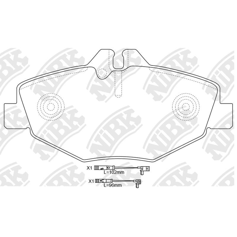 NIBK Pads PN0342W