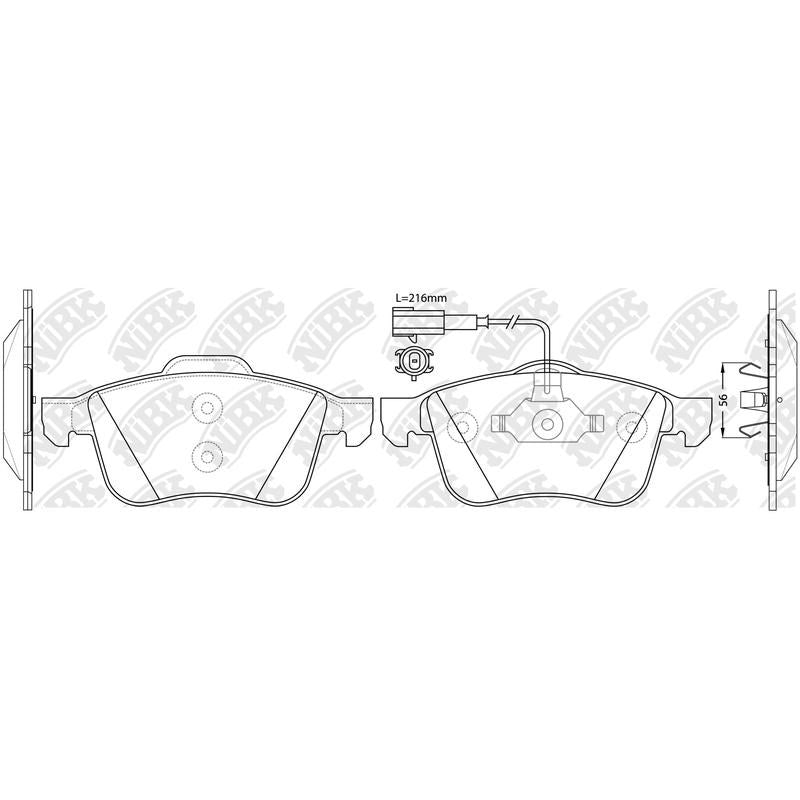 NIBK Pads PN0382W