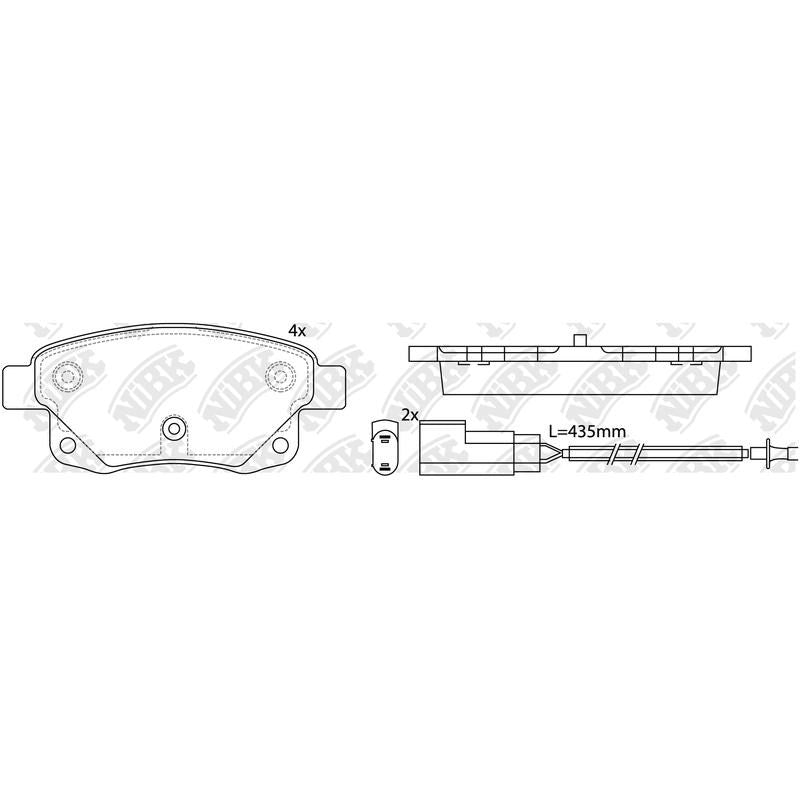 NIBK Pads PN0431W