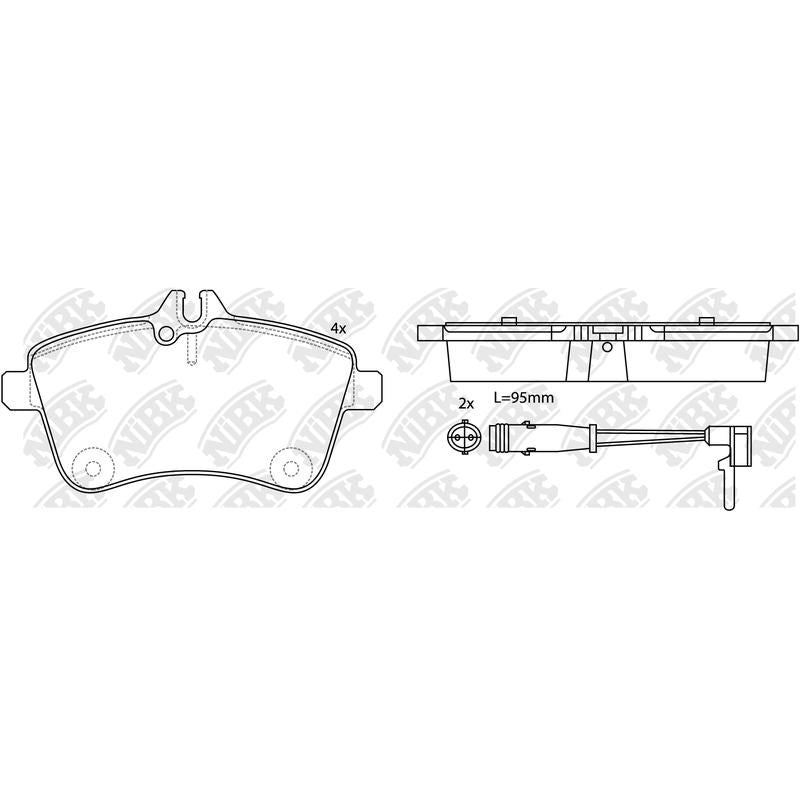 NIBK Pads PN0490W