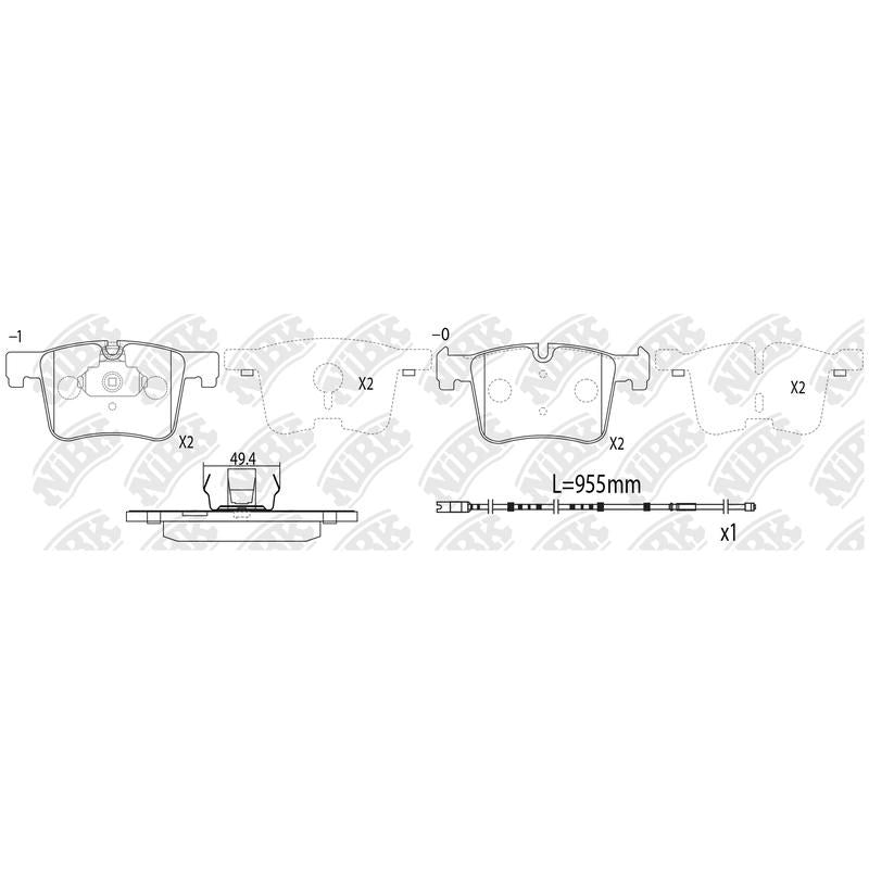 NIBK Pads PN0558W