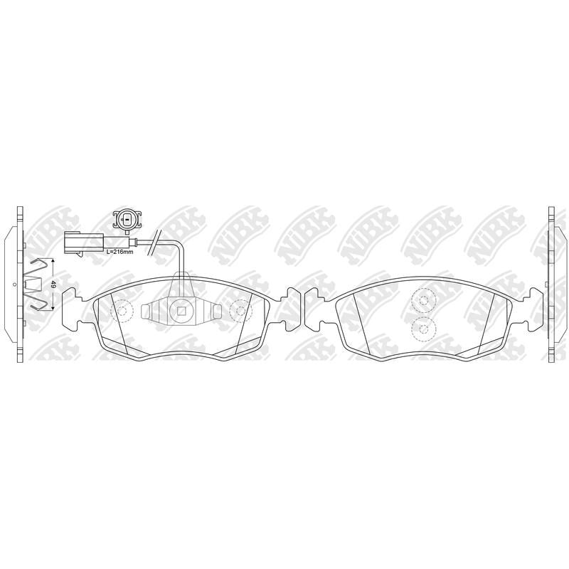 NIBK Pads PN0658W