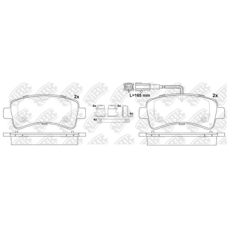 NIBK Pads PN0708W