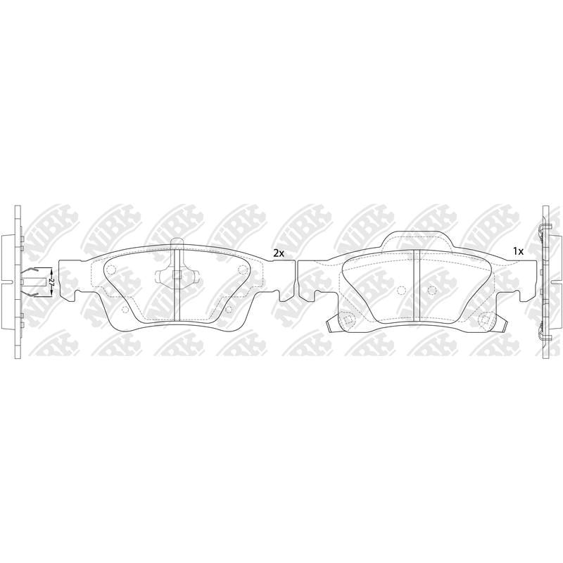 NIBK Pads PN0834