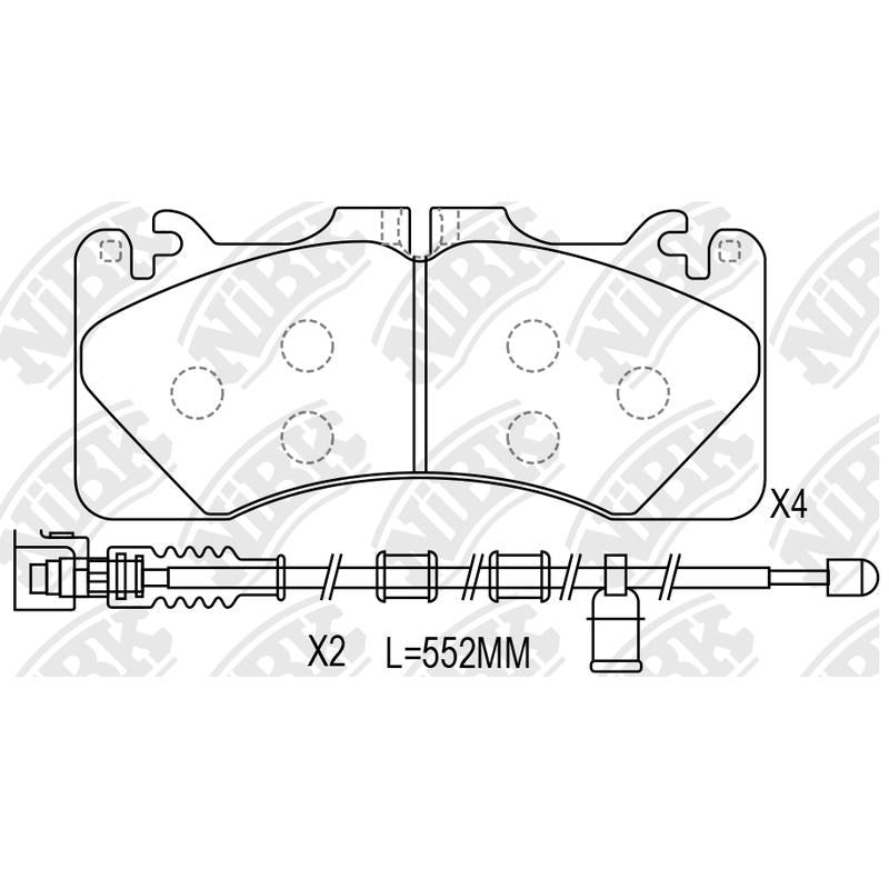 NIBK Pads PN1856W