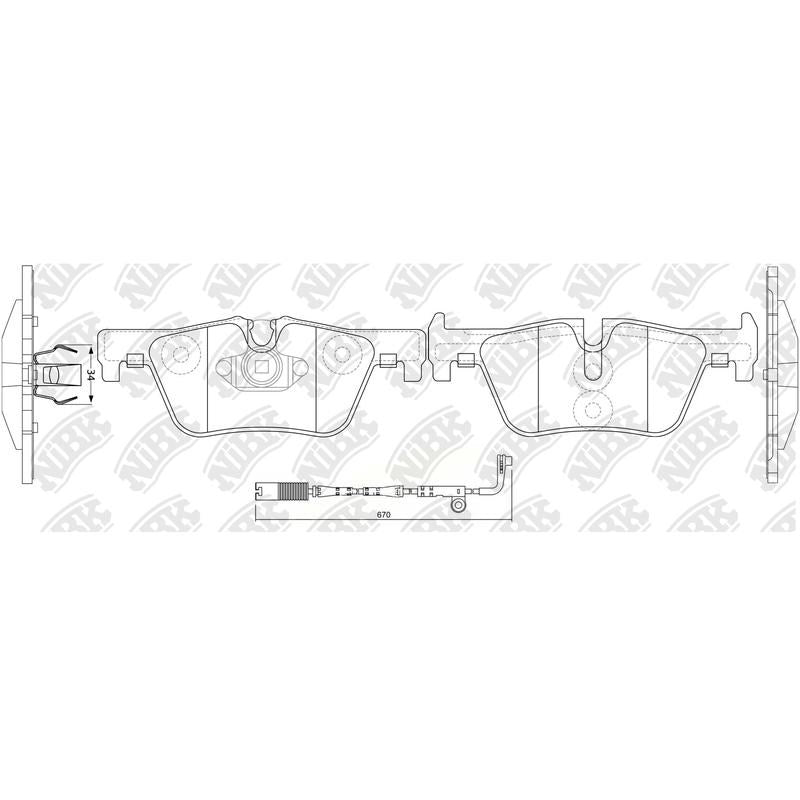 NIBK Pads PN32002W
