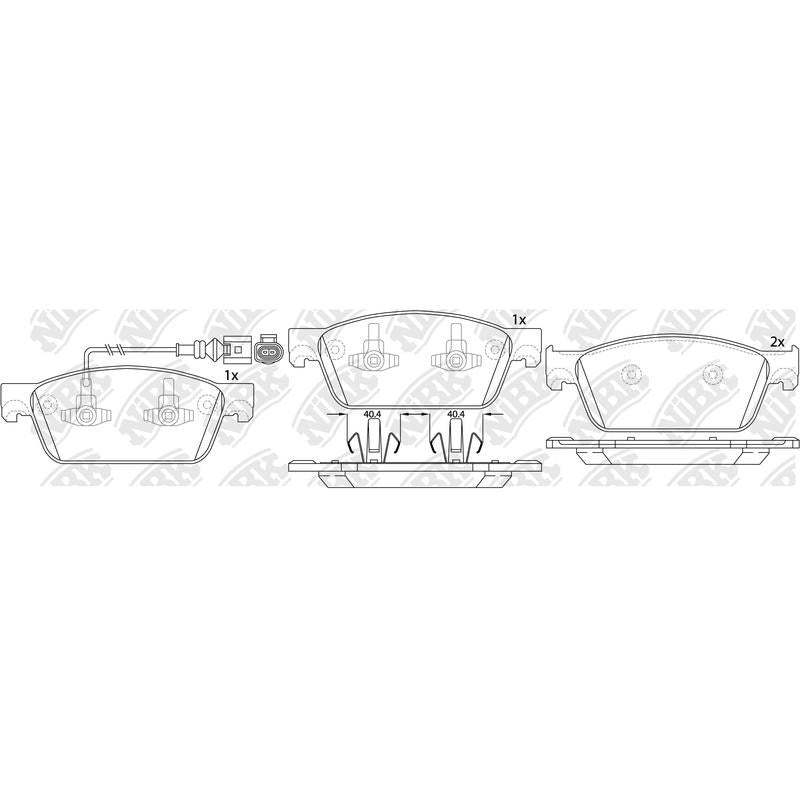 NIBK Pads PN33001W
