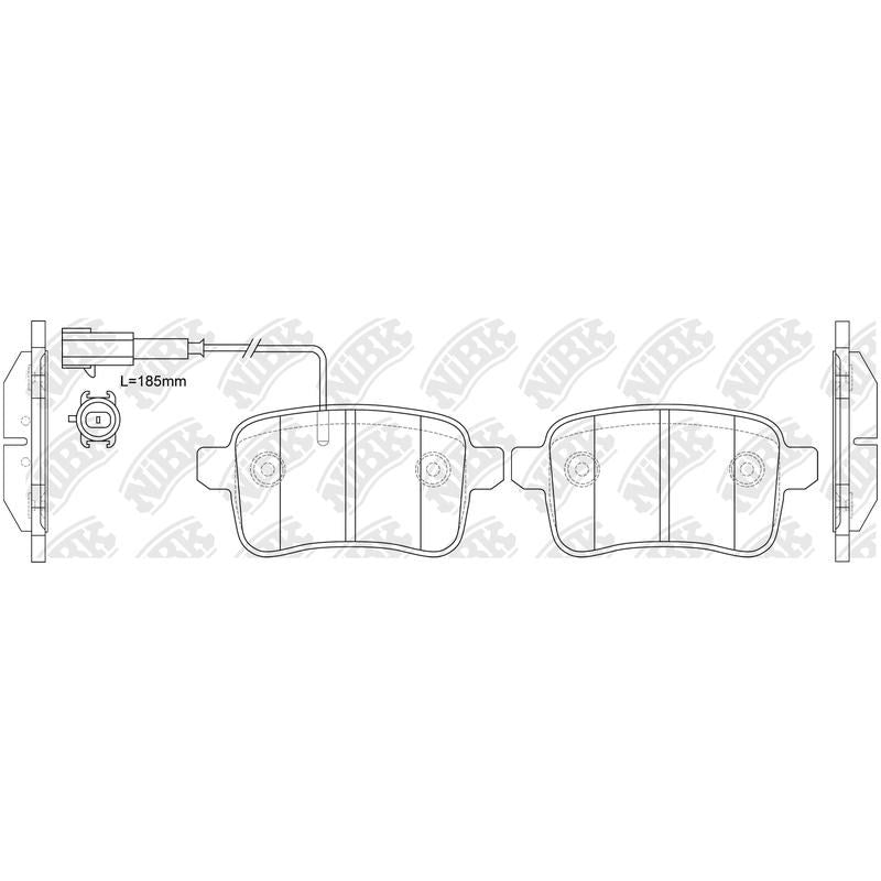 NIBK Pads PN41001W