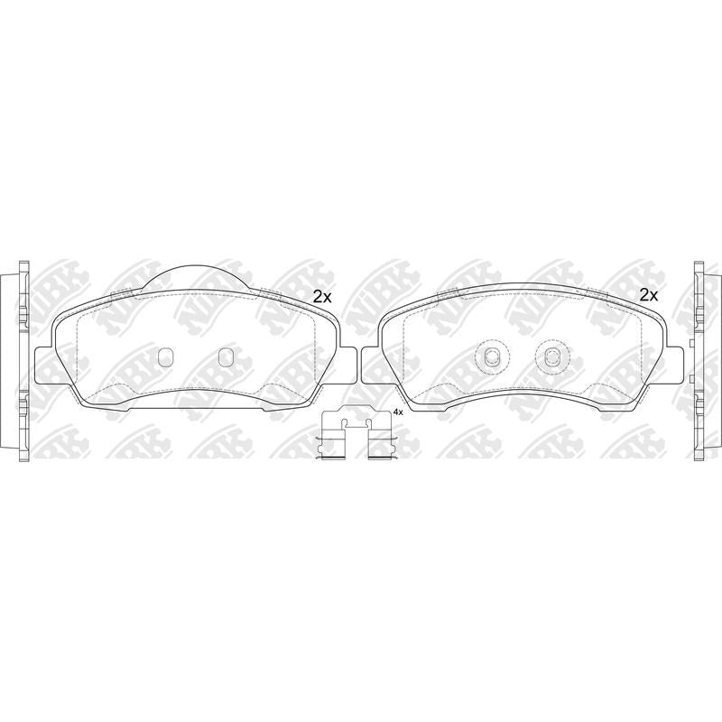 NIBK Pads PN42004