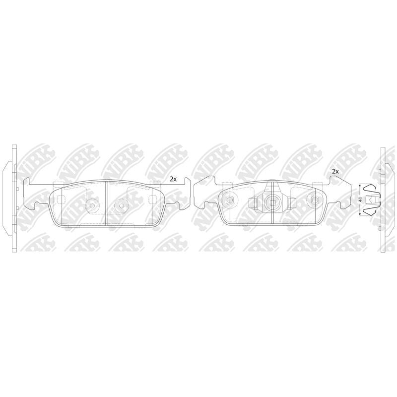 NIBK Pads PN43002