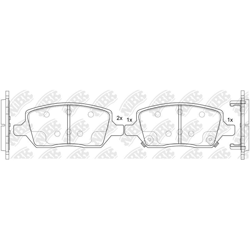 NIBK Pads PN52001